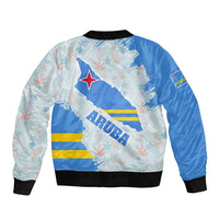 Aruba Bomber Jacket with Marine Patterns – Ocean-Inspired Design