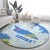 Aruba Round Carpet with Marine Patterns – Ocean-Inspired Design