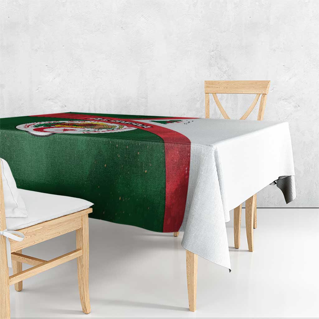 Algeria Tablecloth with National Emblem and Map Design