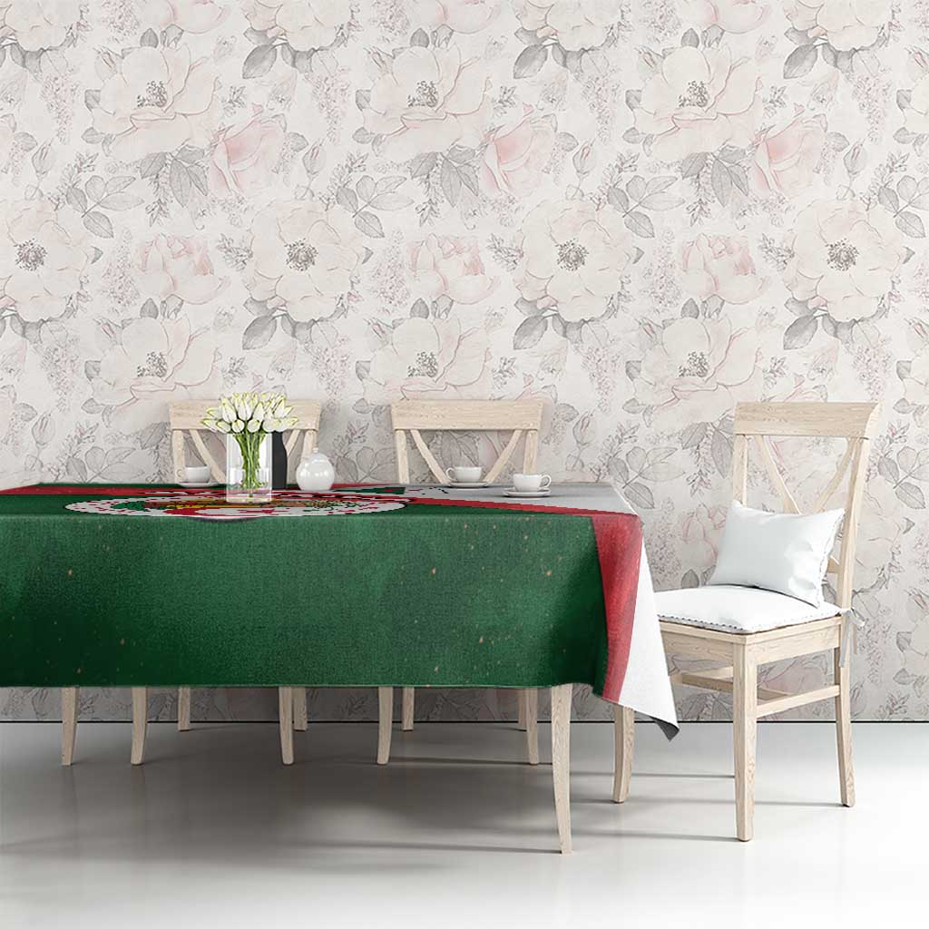 Algeria Tablecloth with National Emblem and Map Design