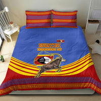 Eswatini Independence Day Bedding Set Sable Antelope - Aloe Succulent - Flag Shield