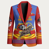 Eswatini Independence Day Blazer Sable Antelope - Aloe Succulent - Flag Shield