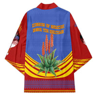 Eswatini Independence Day Kimono Sable Antelope - Aloe Succulent - Flag Shield