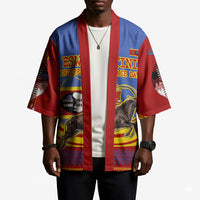 Eswatini Independence Day Kimono Sable Antelope - Aloe Succulent - Flag Shield