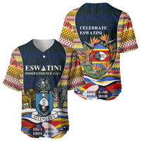 Eswatini Independence Day Baseball Jersey Freedom Pride - Lion Elephant - Strelitzia Flowers