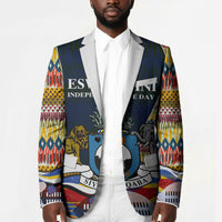 Eswatini Independence Day Blazer Freedom Pride - Lion Elephant - Strelitzia Flowers