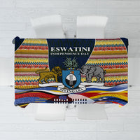 Eswatini Independence Day Tablecloth Freedom Pride - Lion Elephant - Strelitzia Flowers