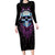 Technology Skull Long Sleeve Bodycon Dress I'm blunt because God rolled me that way - Wonder Print Shop