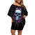 Technology Skull Off Shoulder Short Dress I'm blunt because God rolled me that way - Wonder Print Shop