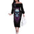 Technology Skull Off The Shoulder Long Sleeve Dress I'm blunt because God rolled me that way - Wonder Print Shop