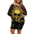 Sun Skull Off Shoulder Short Dress I May Not Be Perfect But At Least I'm Not You - Wonder Print Shop