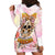 Flower Skull Hoodie Dress She Is Sunshine Mixed With A Little Hurricane - Wonder Print Shop