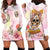 Flower Skull Hoodie Dress She Is Sunshine Mixed With A Little Hurricane - Wonder Print Shop