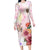 Flower Skull Long Sleeve Bodycon Dress She Is Sunshine Mixed With A Little Hurricane - Wonder Print Shop