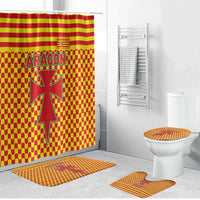 Aragon Flag Bathroom Set Autonomous Community of Spain - Wonder Print Shop