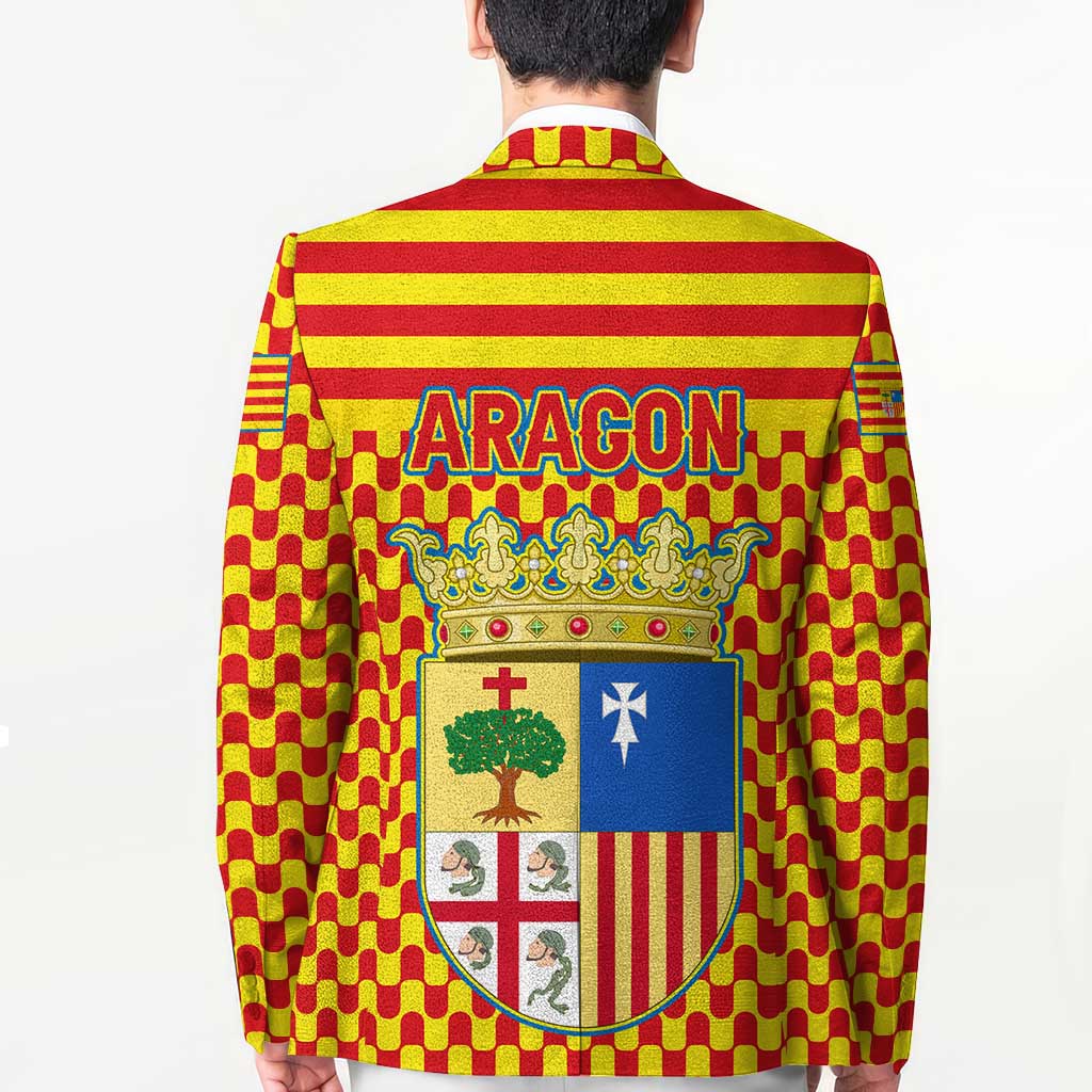 Aragon Flag Blazer Autonomous Community of Spain - Wonder Print Shop