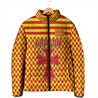 Aragon Flag Padded Jacket Autonomous Community of Spain - Wonder Print Shop
