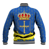 Asturias Flag Baseball Jacket Autonomous Community of Spain - Wonder Print Shop