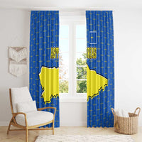 Asturias Flag Window Curtain Autonomous Community of Spain - Wonder Print Shop