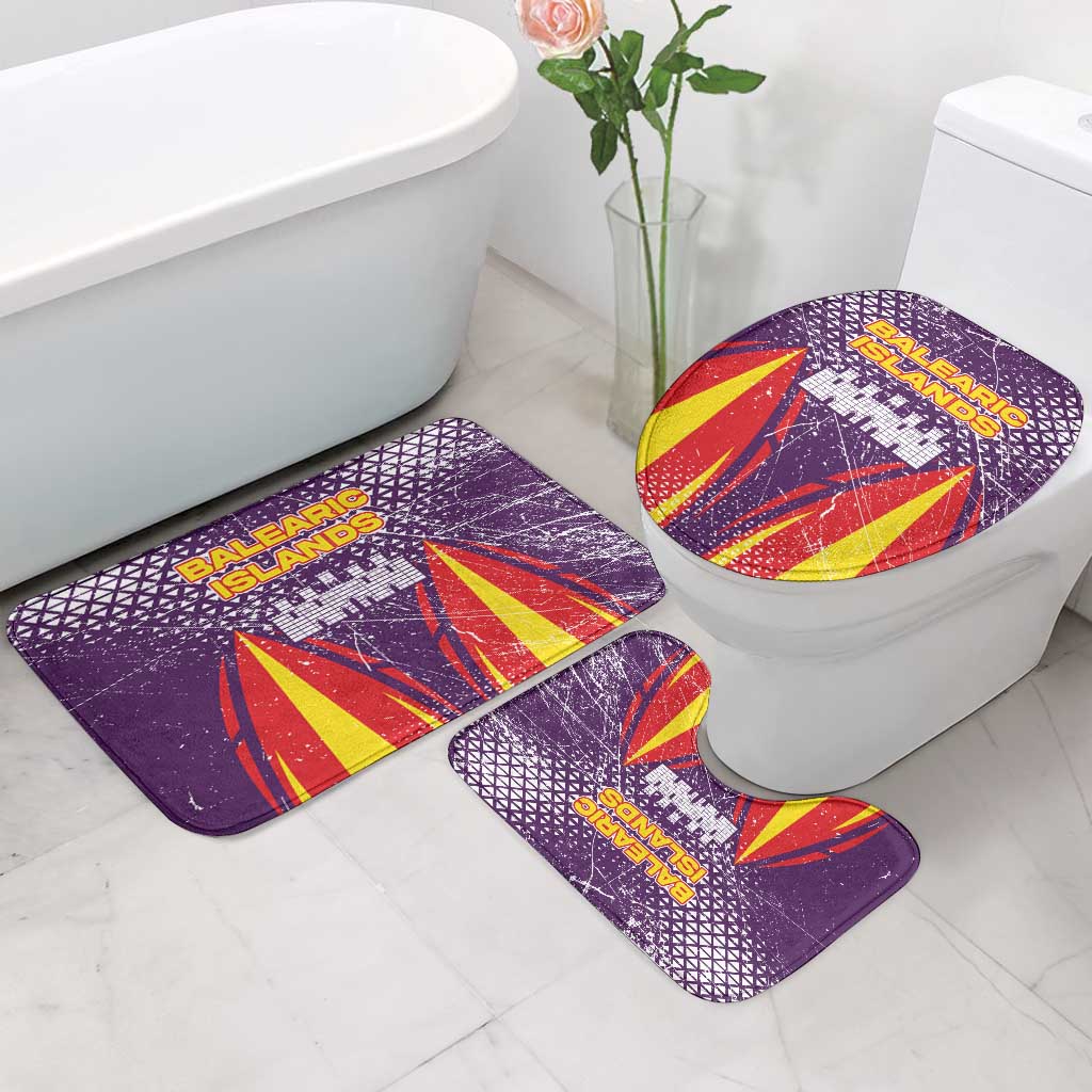 Balearic Islands Flag Bathroom Set Autonomous Community of Spain - Wonder Print Shop