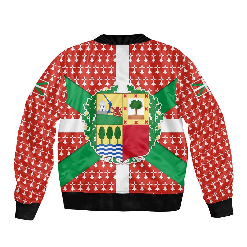 Basque Country Flag Bomber Jacket Autonomous Community of Spain - Wonder Print Shop
