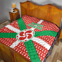 Basque Country Flag Quilt Autonomous Community of Spain - Wonder Print Shop