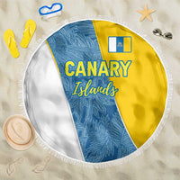 Canary Islands Flag Beach Blanket Autonomous Community of Spain - Wonder Print Shop