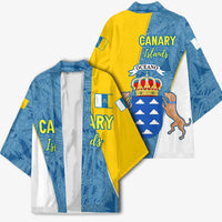 Canary Islands Flag Kimono Autonomous Community of Spain - Wonder Print Shop