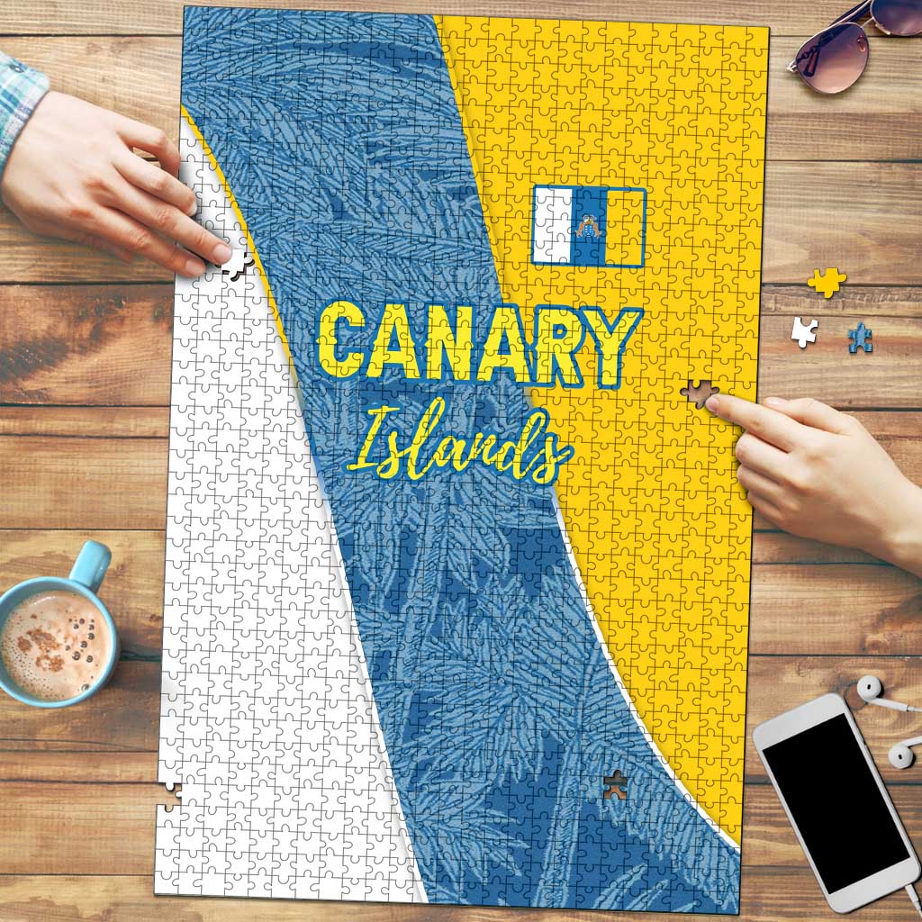 Canary Islands Flag Puzzle Autonomous Community of Spain - Wonder Print Shop