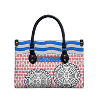Cantabria Flag Leather Bag Autonomous Community of Spain - Wonder Print Shop