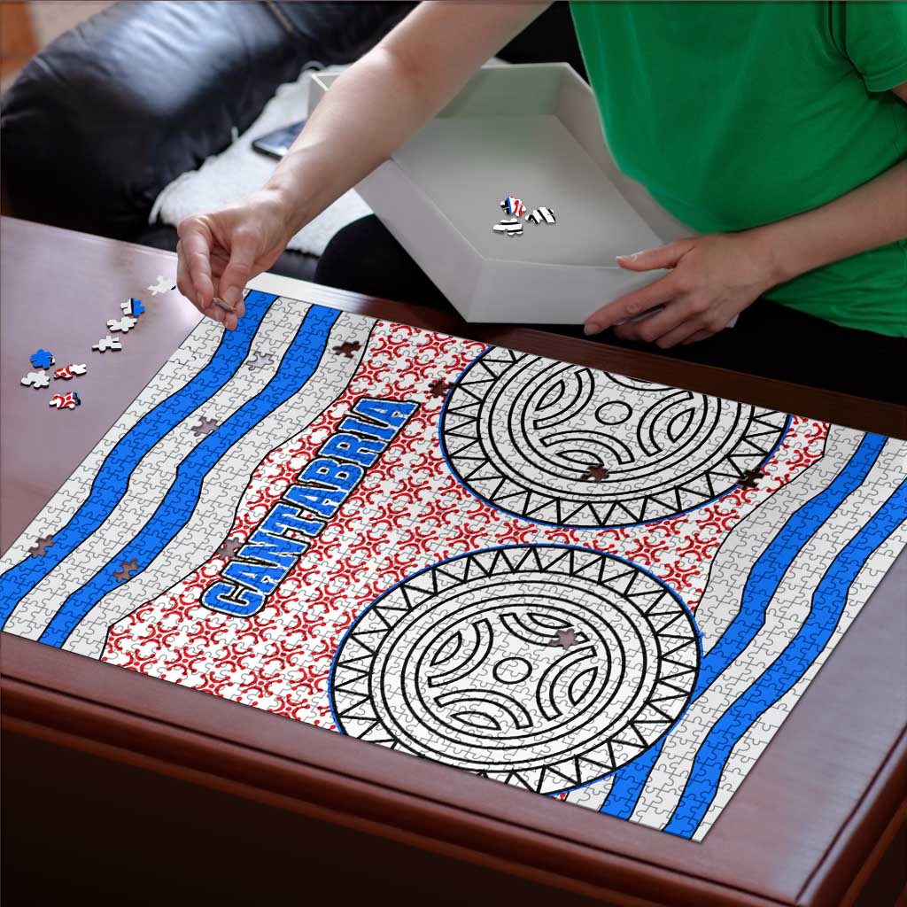 Cantabria Flag Puzzle Autonomous Community of Spain - Wonder Print Shop