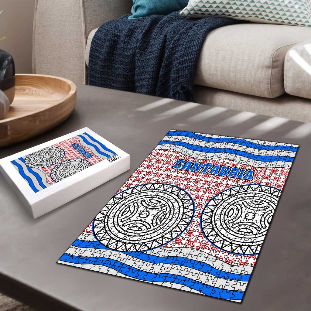 Cantabria Flag Puzzle Autonomous Community of Spain - Wonder Print Shop