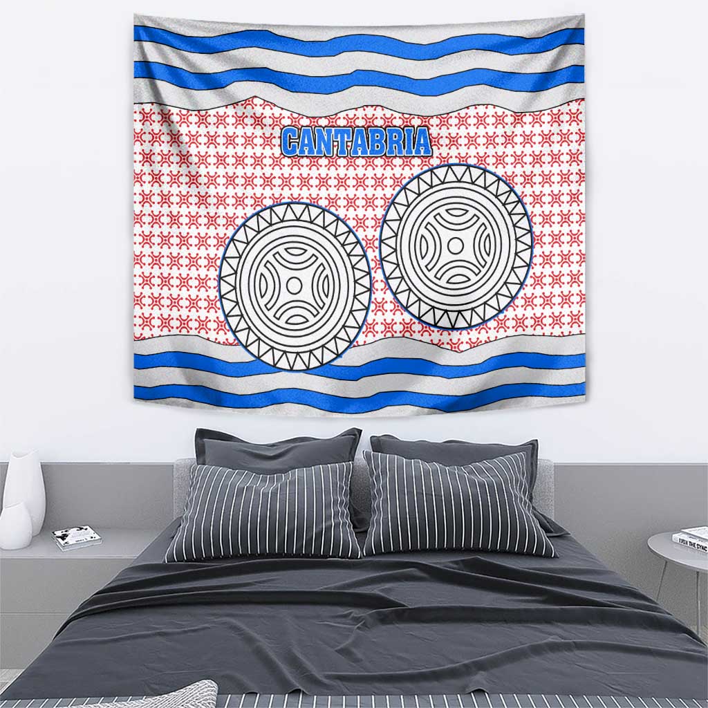 Cantabria Flag Tapestry Autonomous Community of Spain - Wonder Print Shop