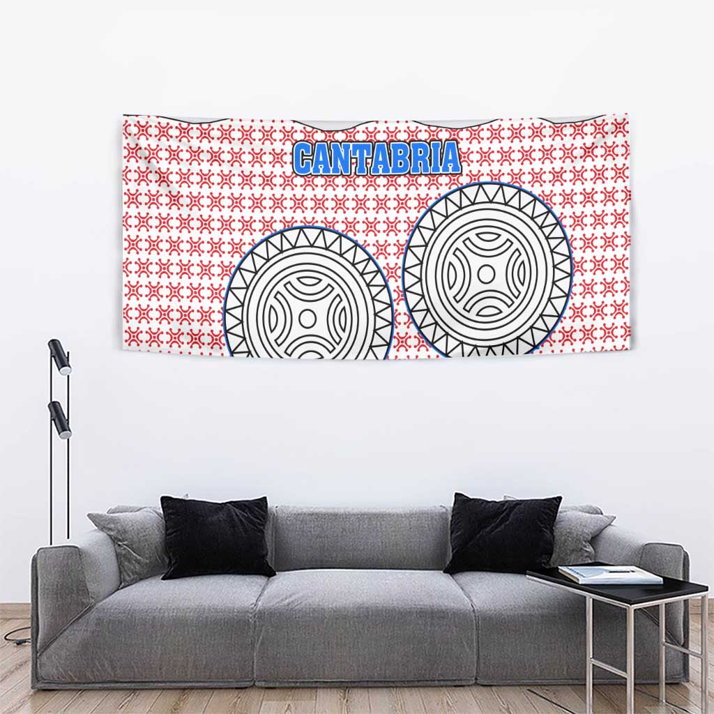 Cantabria Flag Tapestry Autonomous Community of Spain - Wonder Print Shop