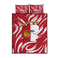Castilla La Mancha Flag Quilt Bed Set Autonomous Community of Spain - Wonder Print Shop