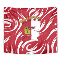 Castilla La Mancha Flag Tapestry Autonomous Community of Spain - Wonder Print Shop