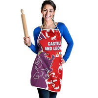 Castile and León Flag Apron Autonomous Community of Spain - Wonder Print Shop