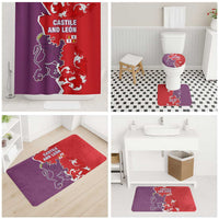 Castile and León Flag Bathroom Set Autonomous Community of Spain - Wonder Print Shop