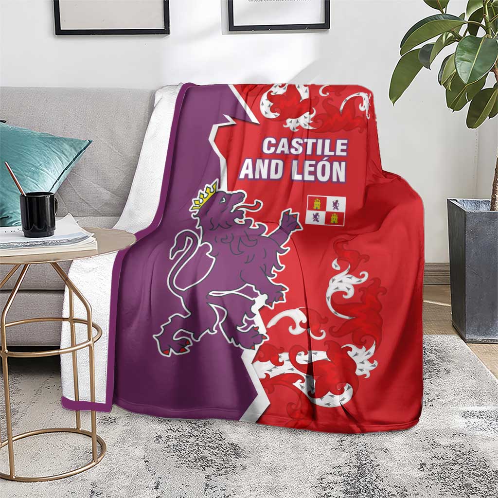 Castile and León Flag Blanket Autonomous Community of Spain - Wonder Print Shop