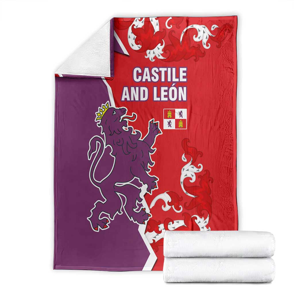 Castile and León Flag Blanket Autonomous Community of Spain - Wonder Print Shop