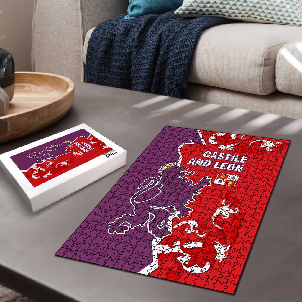 Castile and León Flag Puzzle Autonomous Community of Spain - Wonder Print Shop