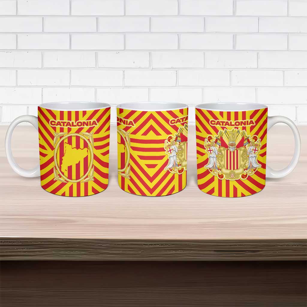 Catalonia Flag Ceramic Mug Autonomous Community of Spain - Wonder Print Shop
