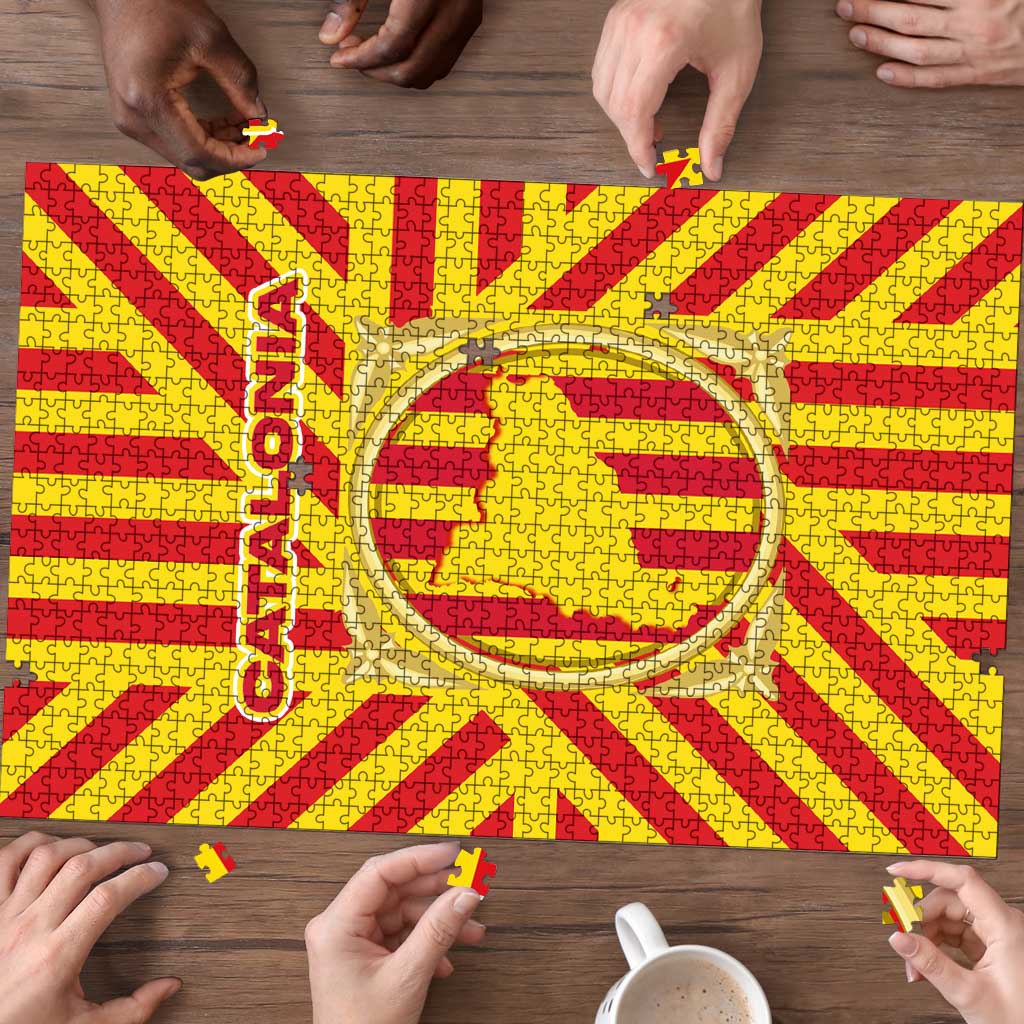 Catalonia Flag Puzzle Autonomous Community of Spain - Wonder Print Shop
