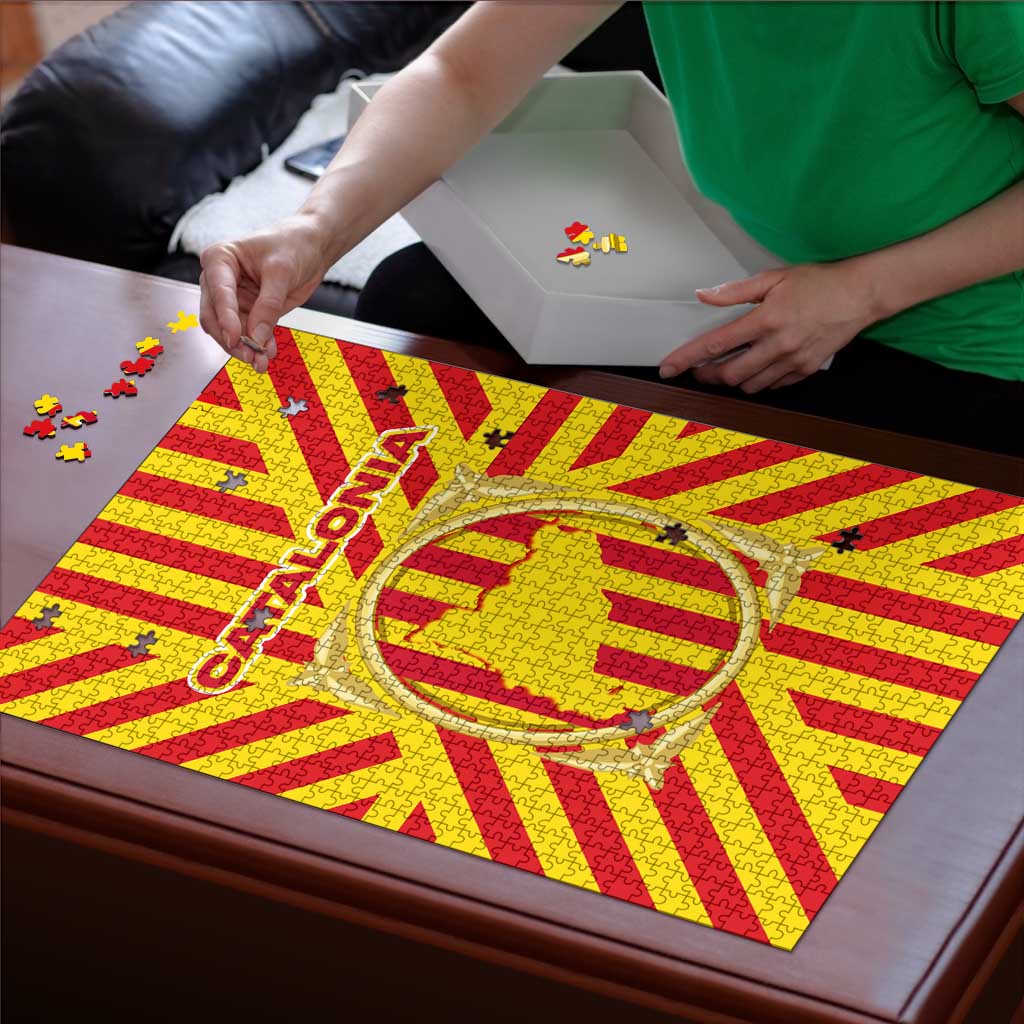 Catalonia Flag Puzzle Autonomous Community of Spain - Wonder Print Shop