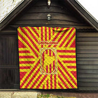 Catalonia Flag Quilt Autonomous Community of Spain - Wonder Print Shop