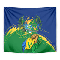 Saint Vincent and the Grenadines Independence Day Tapestry Caribbean Flag Parrot Hairouna Pride
