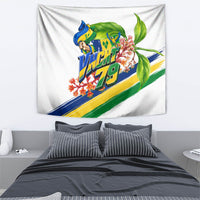 Saint Vincent and the Grenadines Independence Day Tapestry One Nation One People Vincy Flag Floral