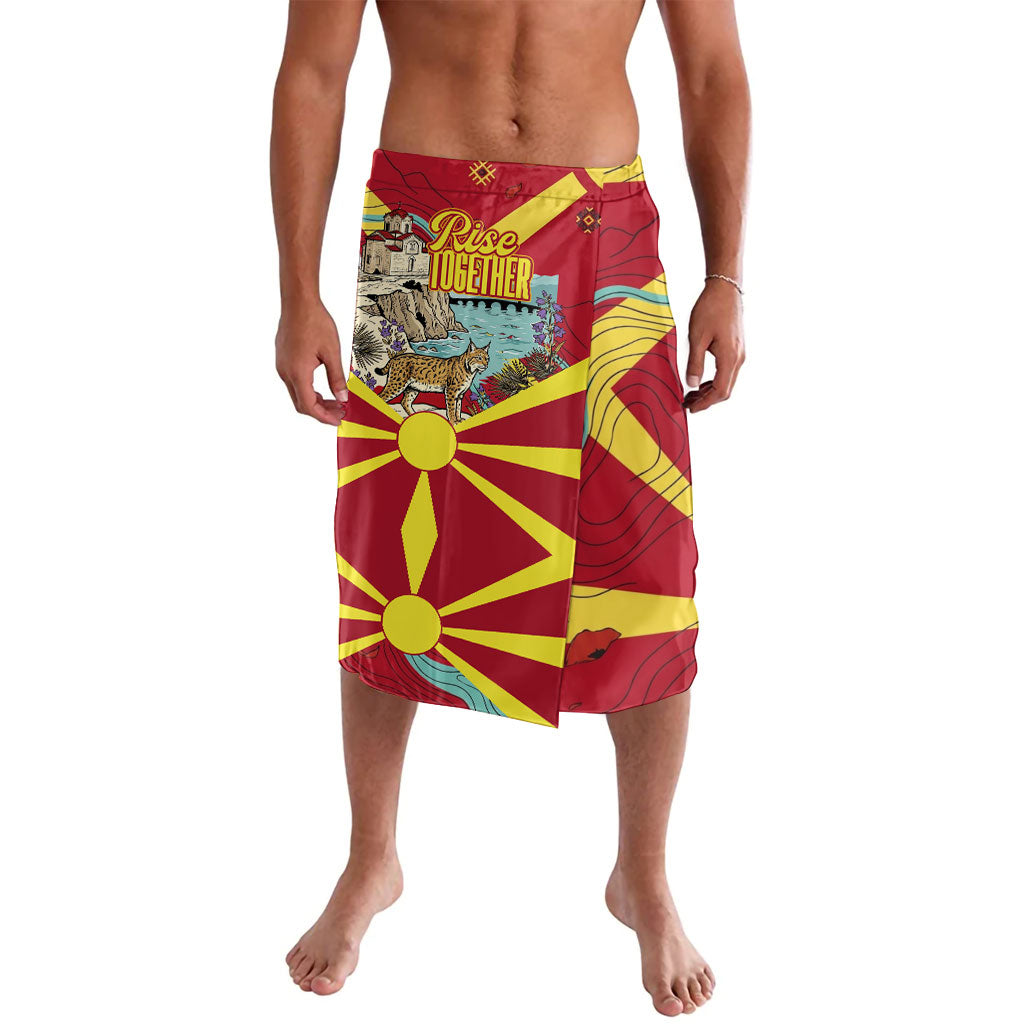 North Macedonia Independence Day Lynx Lavalava Red Yellow Flag Sun Balkan Lynx Church