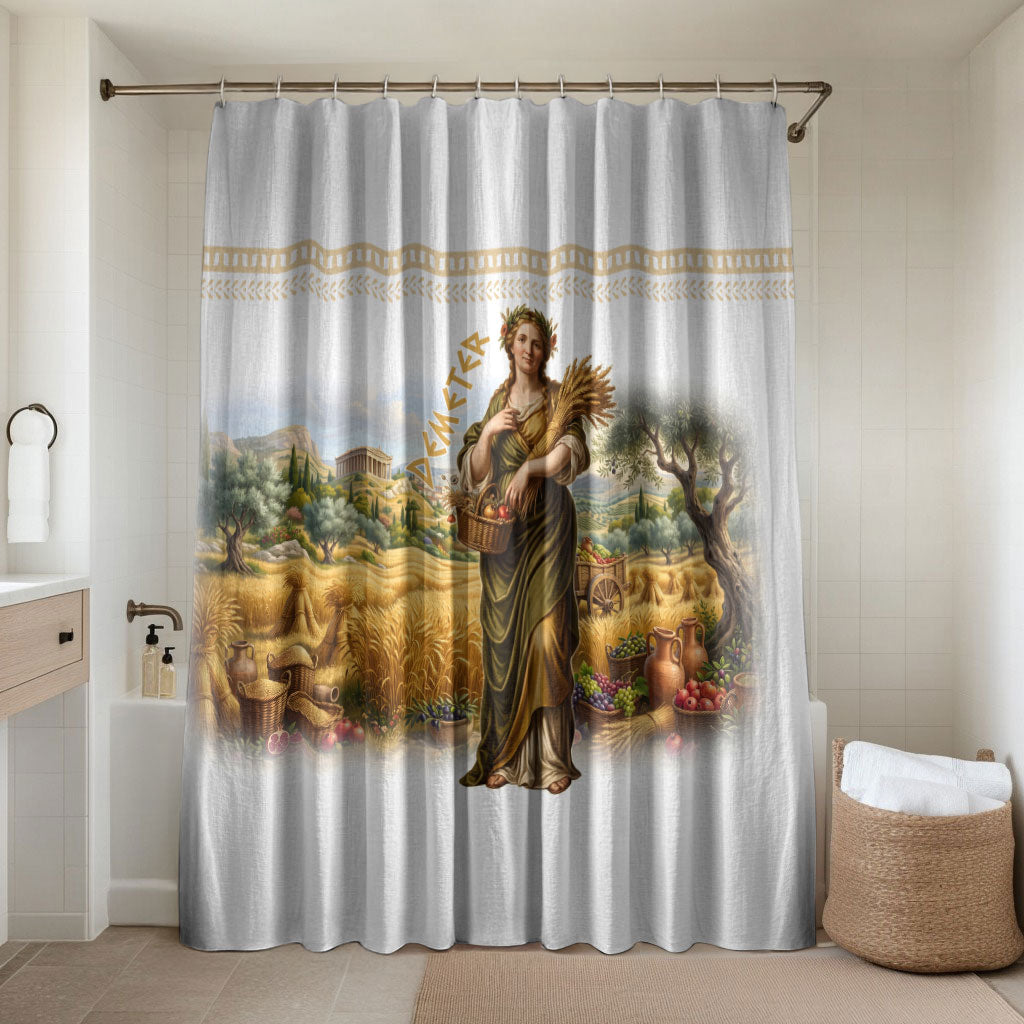 Greek Goddess Demeter Bathroom Set Ancient Greece Mythology Classical Harvest Art