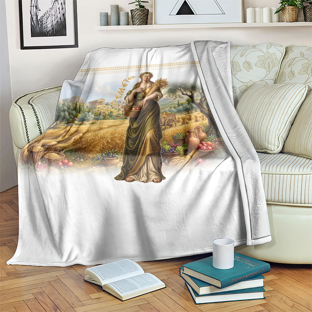 Greek Goddess Demeter Blanket Ancient Greece Mythology Classical Harvest Art